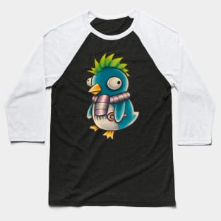 Holiday Christmas punk penguin Baseball T-Shirt